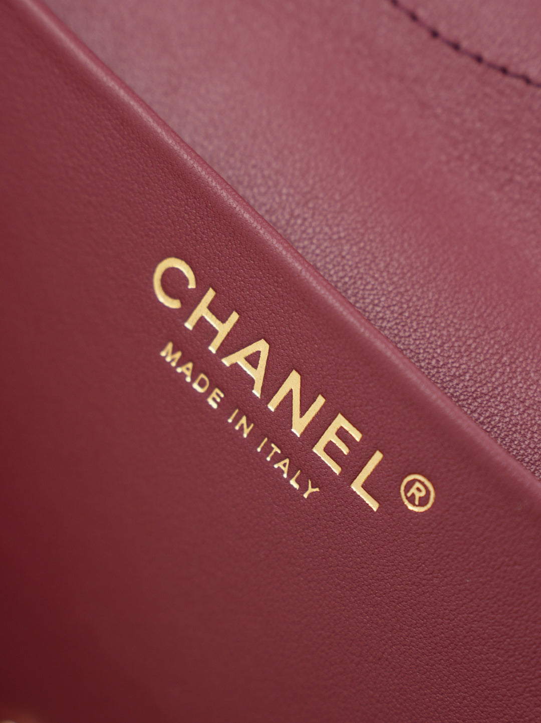 CC 26s Maxi Flap Bag 32cm Burgundy Calfskin GHW