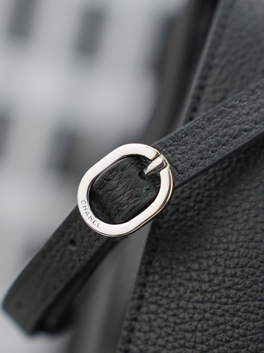 CC 26s Maxi Flap Bag 39cm Black Calfskin SHW