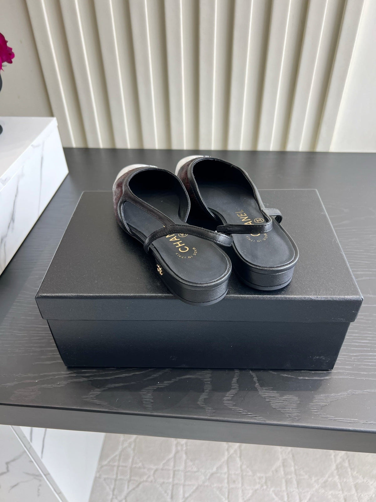 CC 26s Slingback Burugndy Horsehair 850779