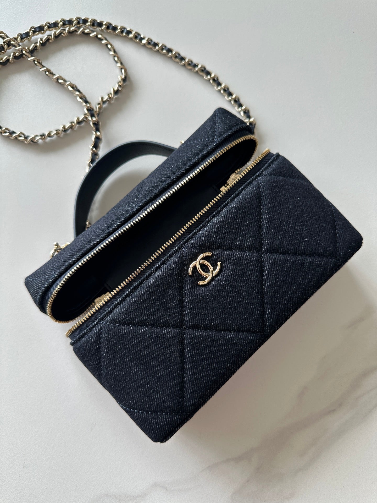 CC 26s Vanity Case Dark Blue Denim 289556