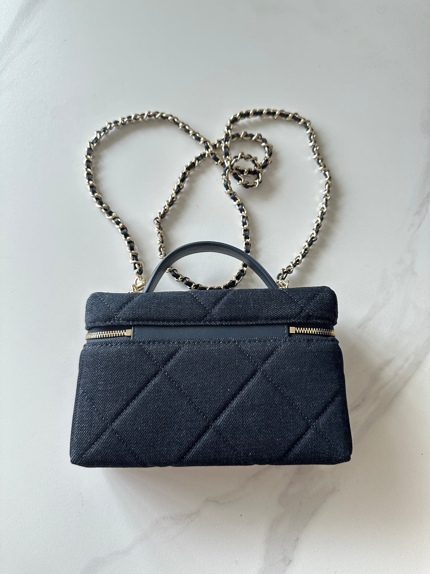 CC 26s Vanity Case Dark Blue Denim 289556