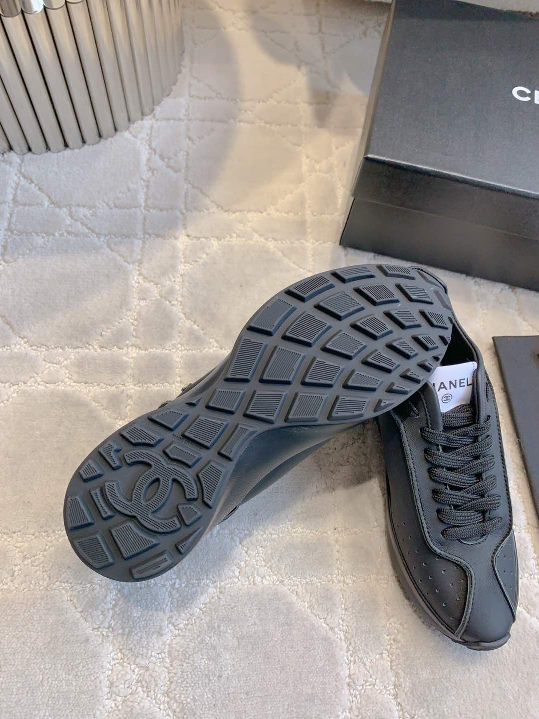 CC 26s Sneakers Black Perforated Calfskin 906376