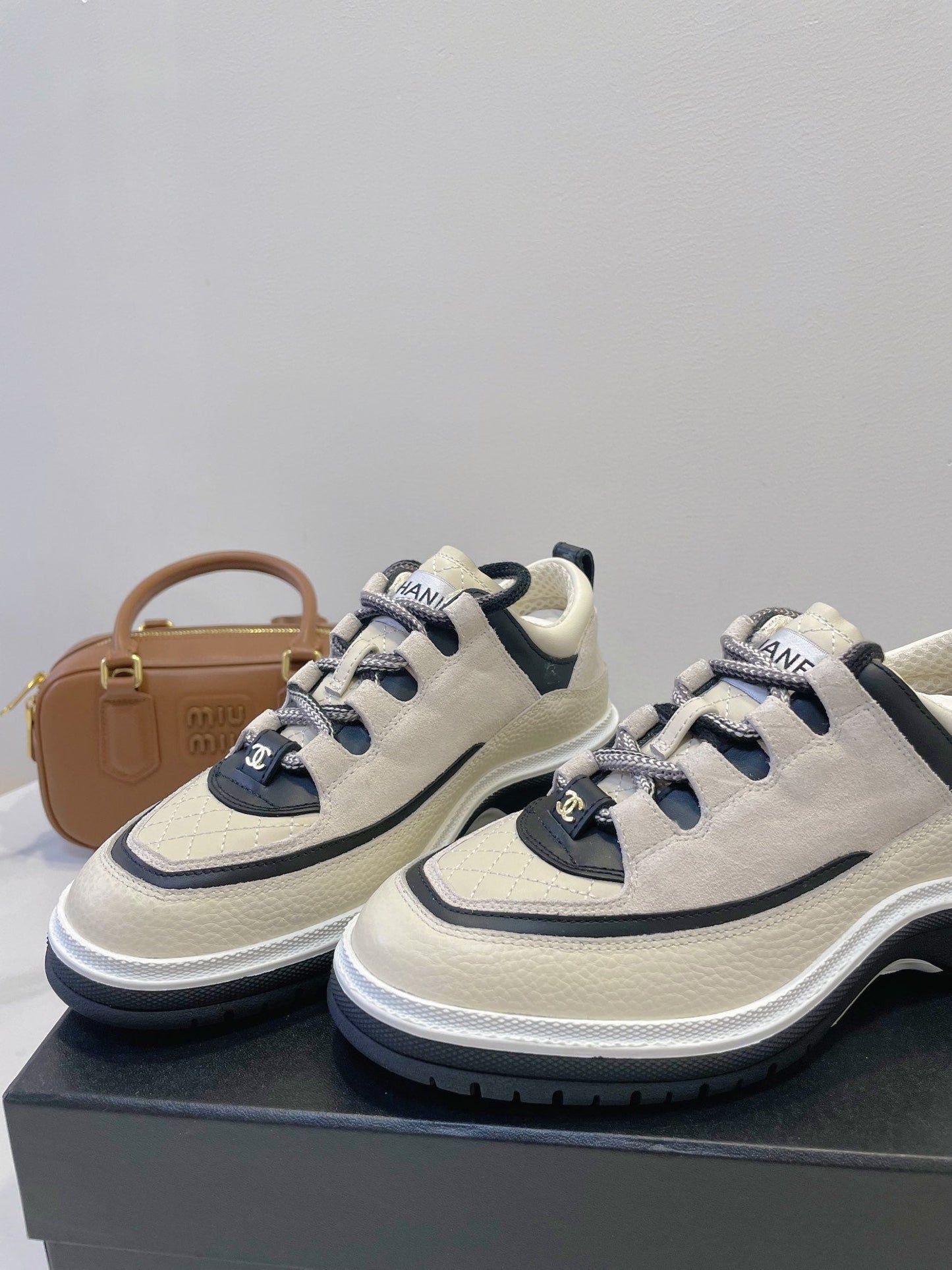 CC Sneaker In Ivory White Cowhide 144772