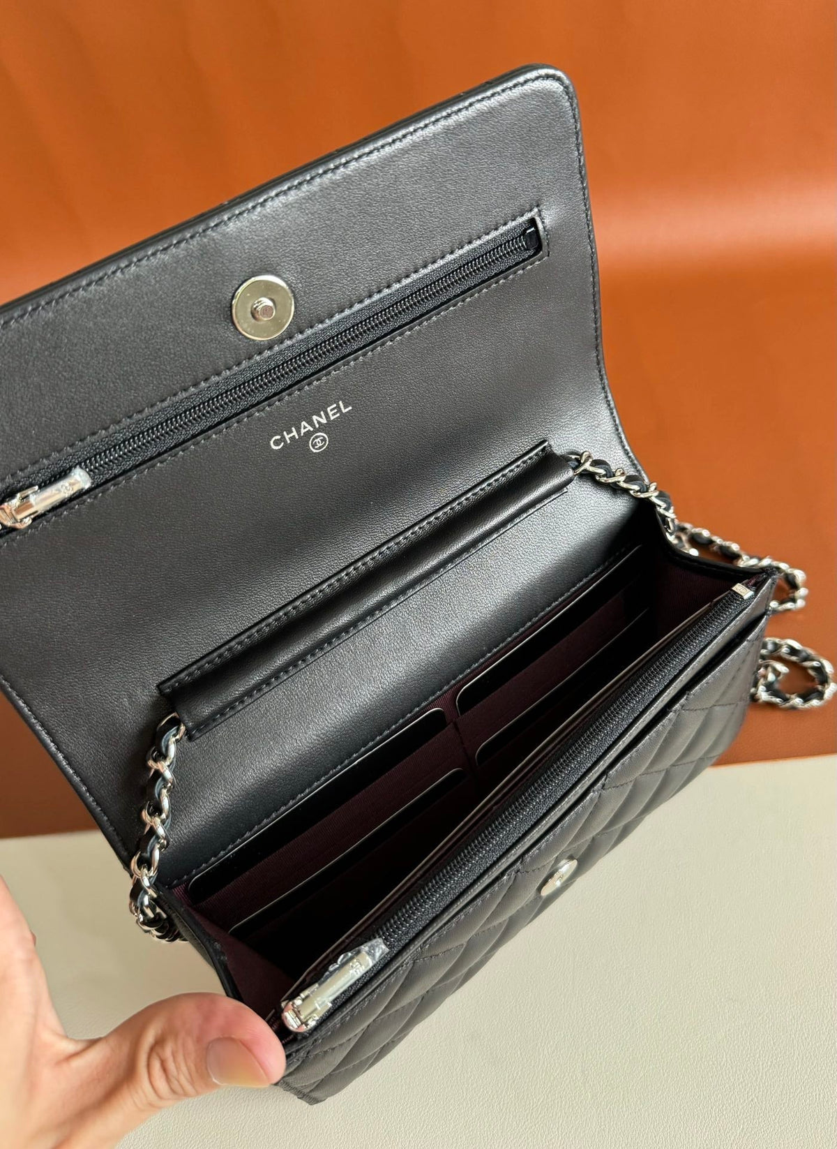 CC WOC 20cm Black Lambskin SHW 223285