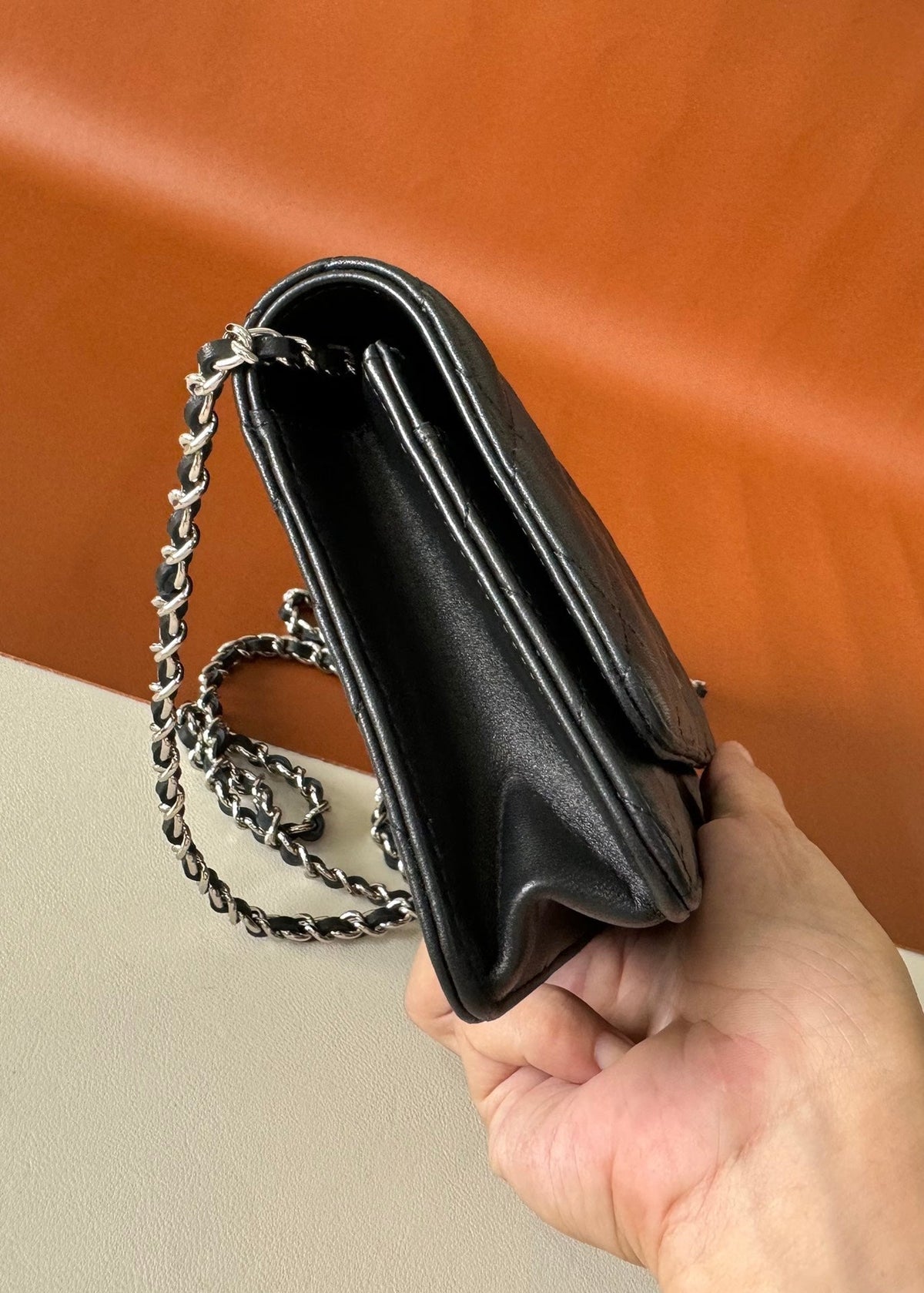 CC WOC 20cm Black Lambskin SHW 223285