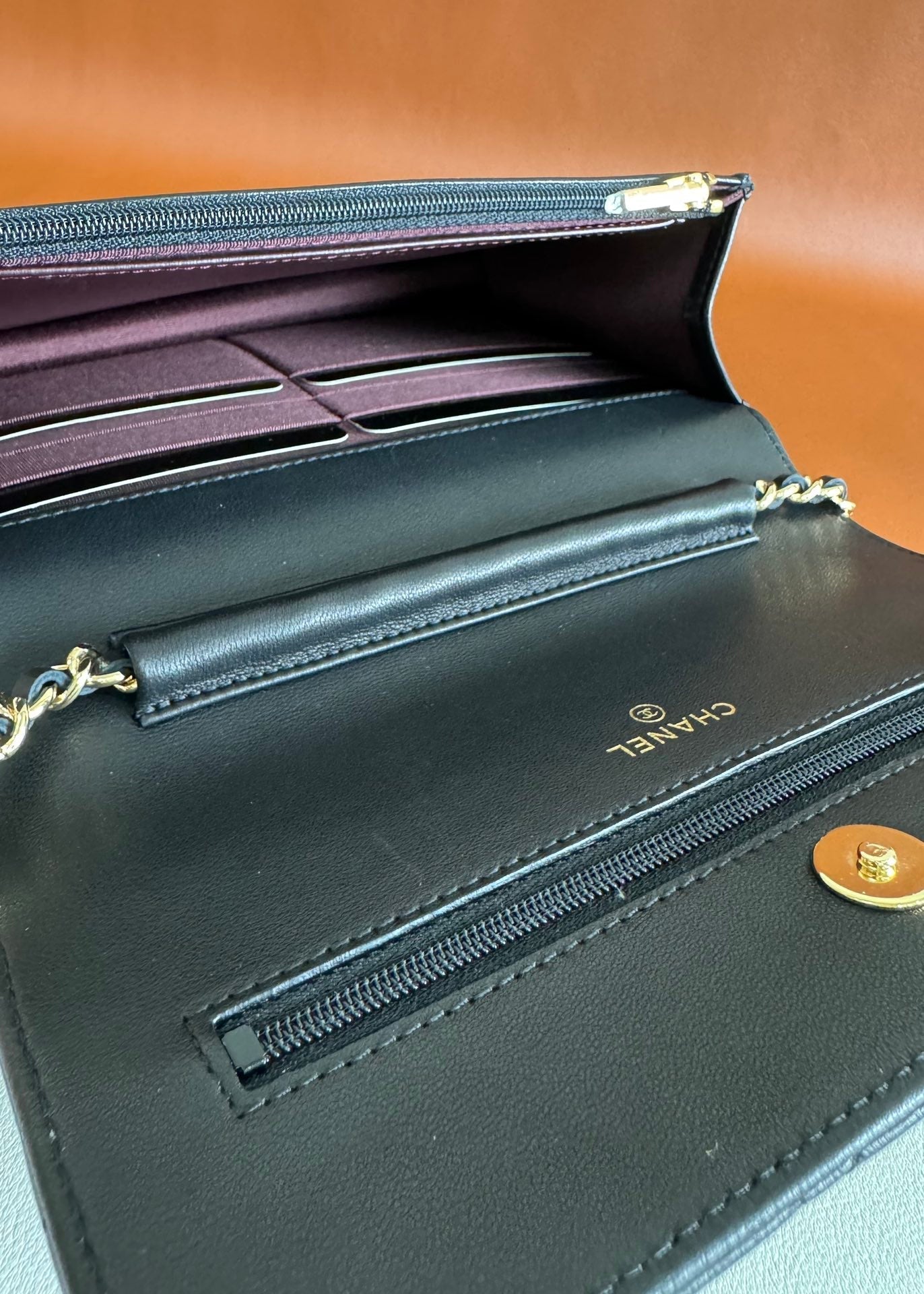 CC WOC 20cm Black Lambskin GHW 223283