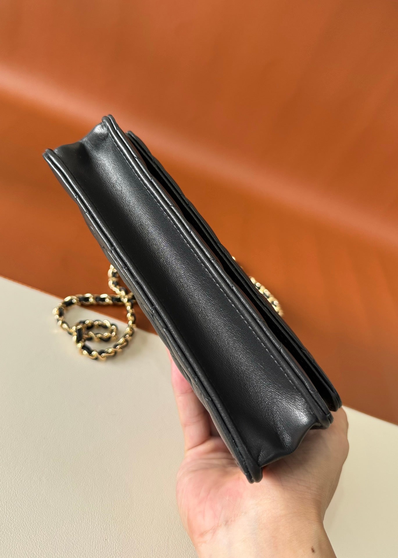CC WOC 20cm Black Lambskin GHW 223283