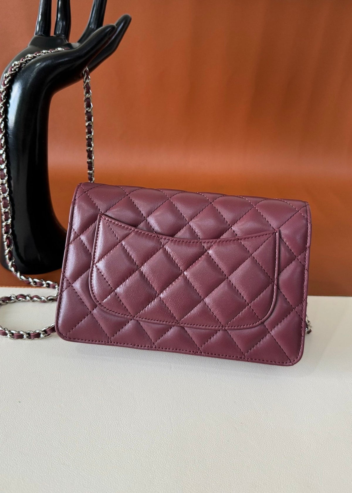 CC WOC 20cm Burgundy Lambskin GHW 223282