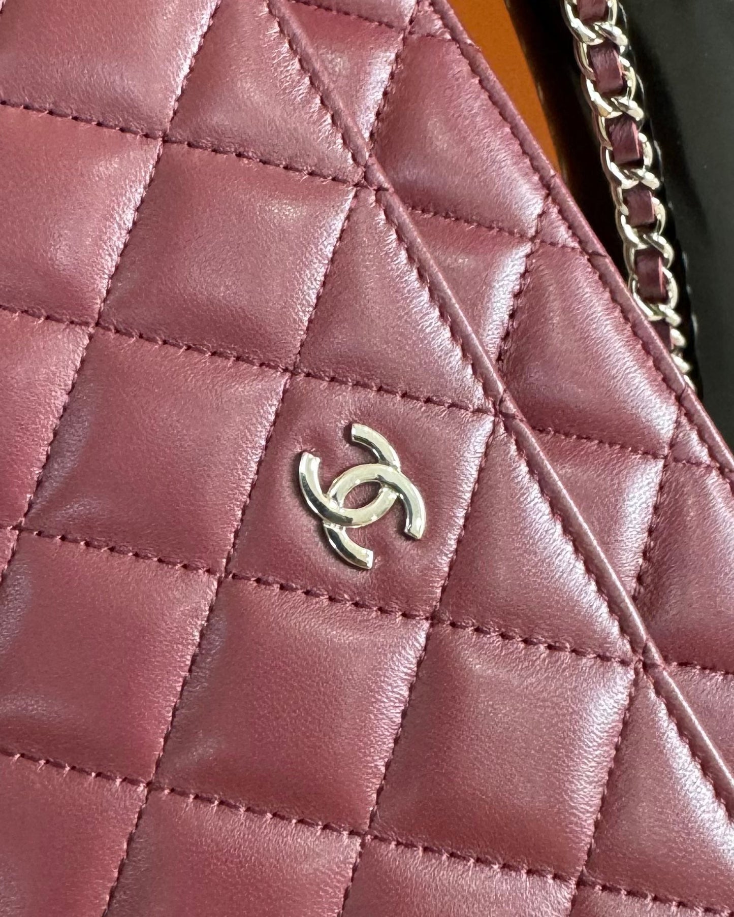 CC WOC 20cm Burgundy Lambskin GHW 223282