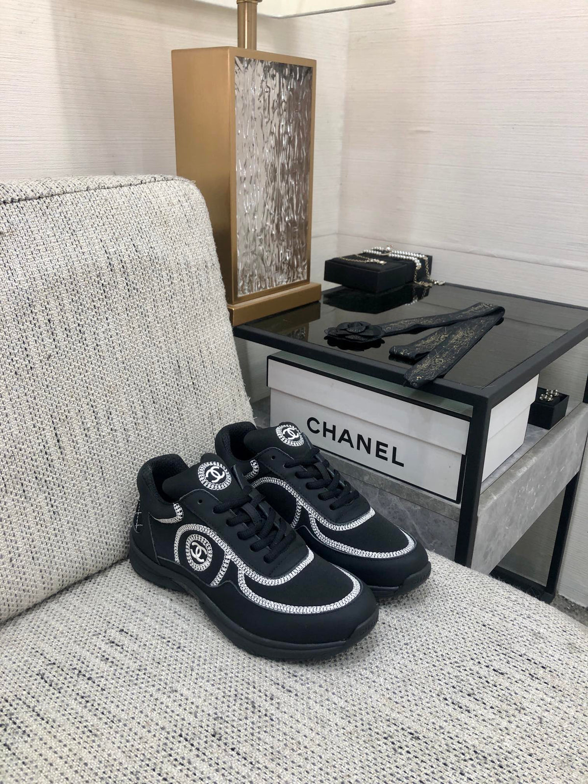 CC Sneaker Black Fabric
