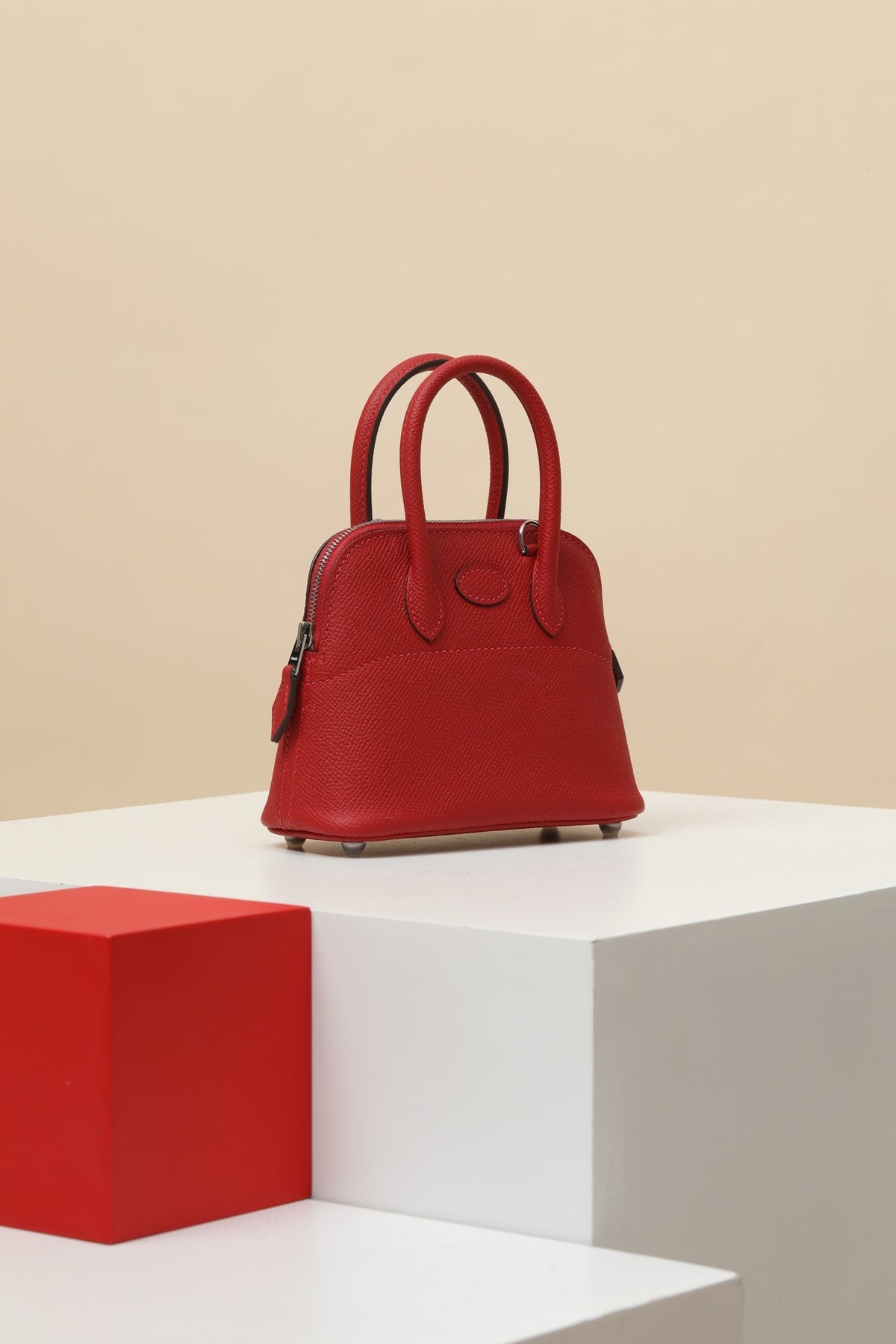 HM Bolide Bag 15cm Red Epsom Leather 284519