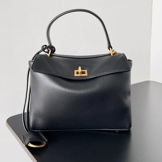 Balenciaga 2026 Rodeo Bag 22 Black Calfskin Gold Hardware 351339