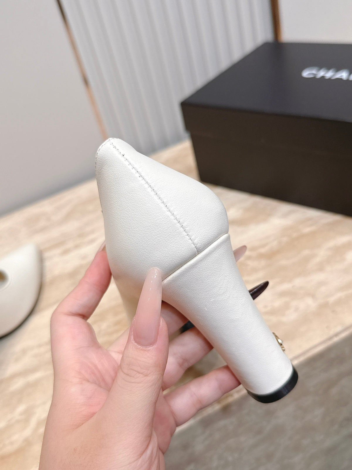 CC Métiers d’art 2026 Pumps 9.5cm White Sheepskin 898966