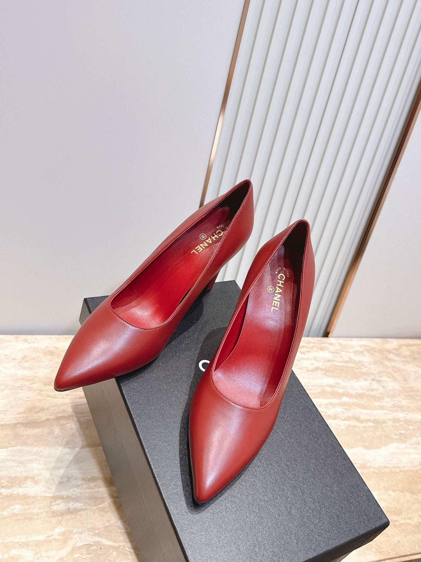 CC Métiers d’art 2026 Pumps 9.5cm Red Sheepskin 898967
