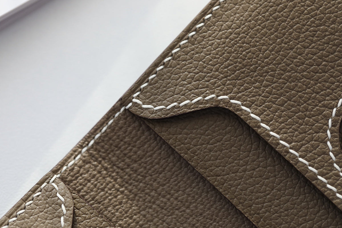HM R.M.SCard Holder Taupe Togo Leather 284485