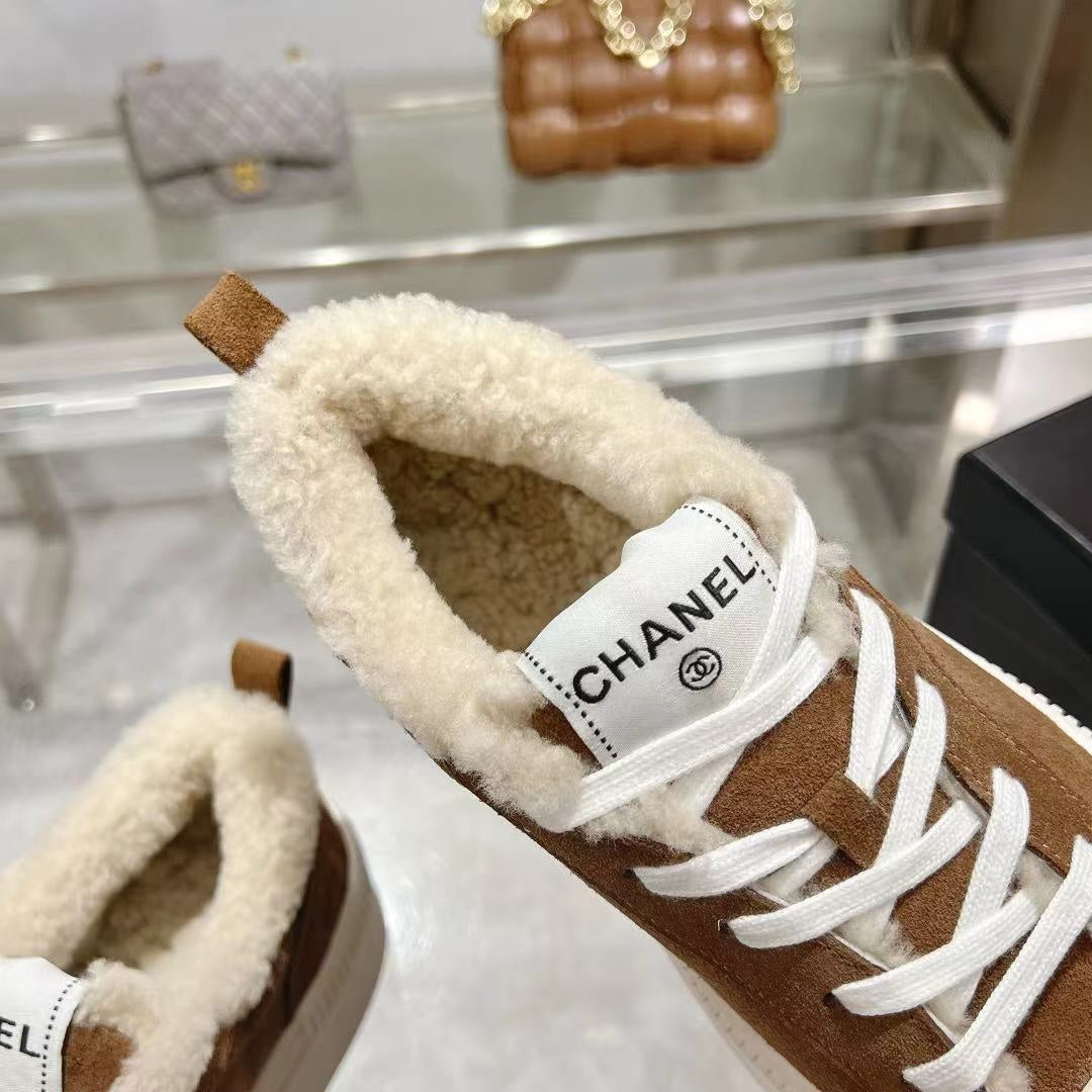 CC Sneaker Brown Suede Wool Lining