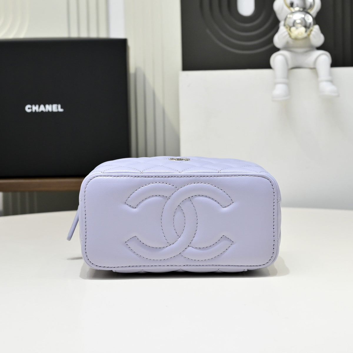 CC 26s Vanity Case Light Purple Quilted Lambskin 286290