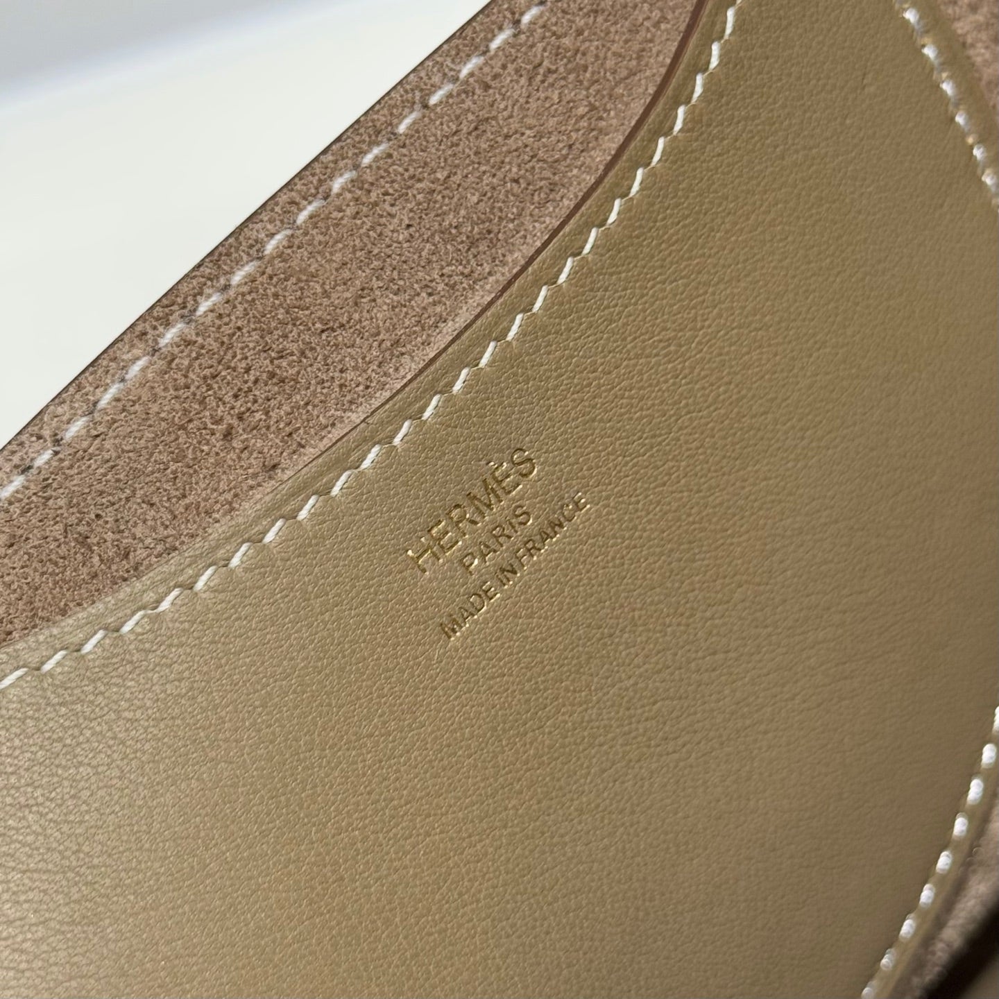 HM In-The-Loop 18cm Bag Etoupe Taurillon Clemence Leather