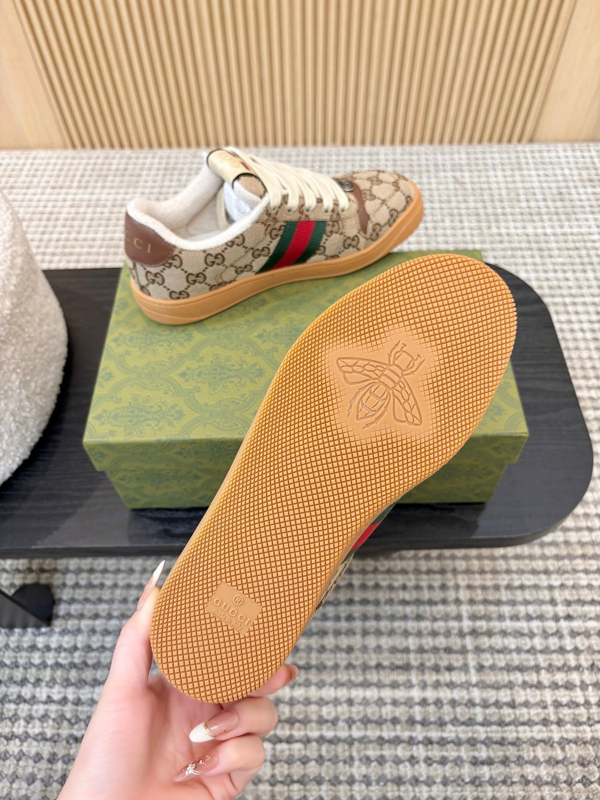 Gucci 26s Sneakers In Brown Gg Canvas