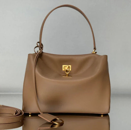Balenciaga Small Bag 29 Rich Brown Calfskin Gold Hardware