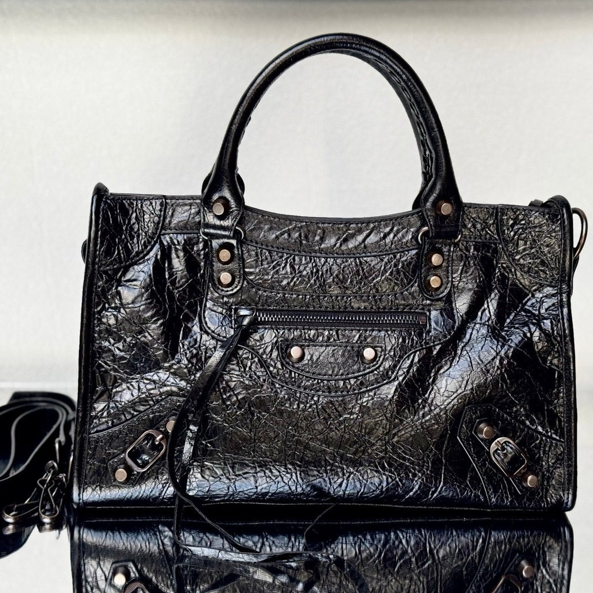 Balenciaga Le City Bag Black Lambskin