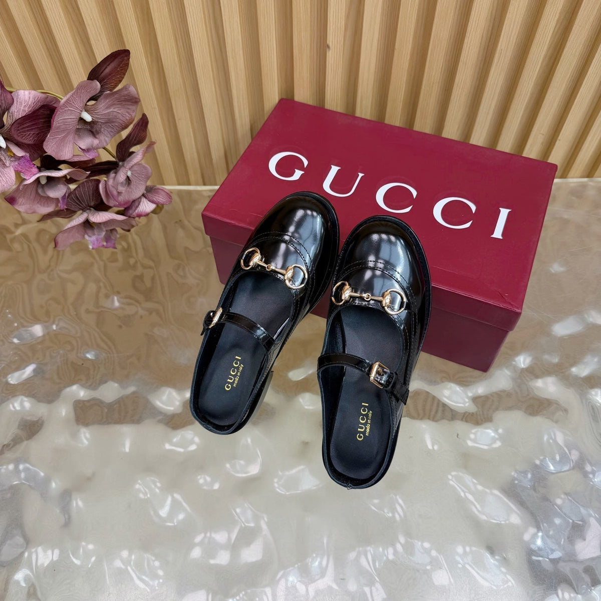 GG 26 Mule Black Sheepskin 589458