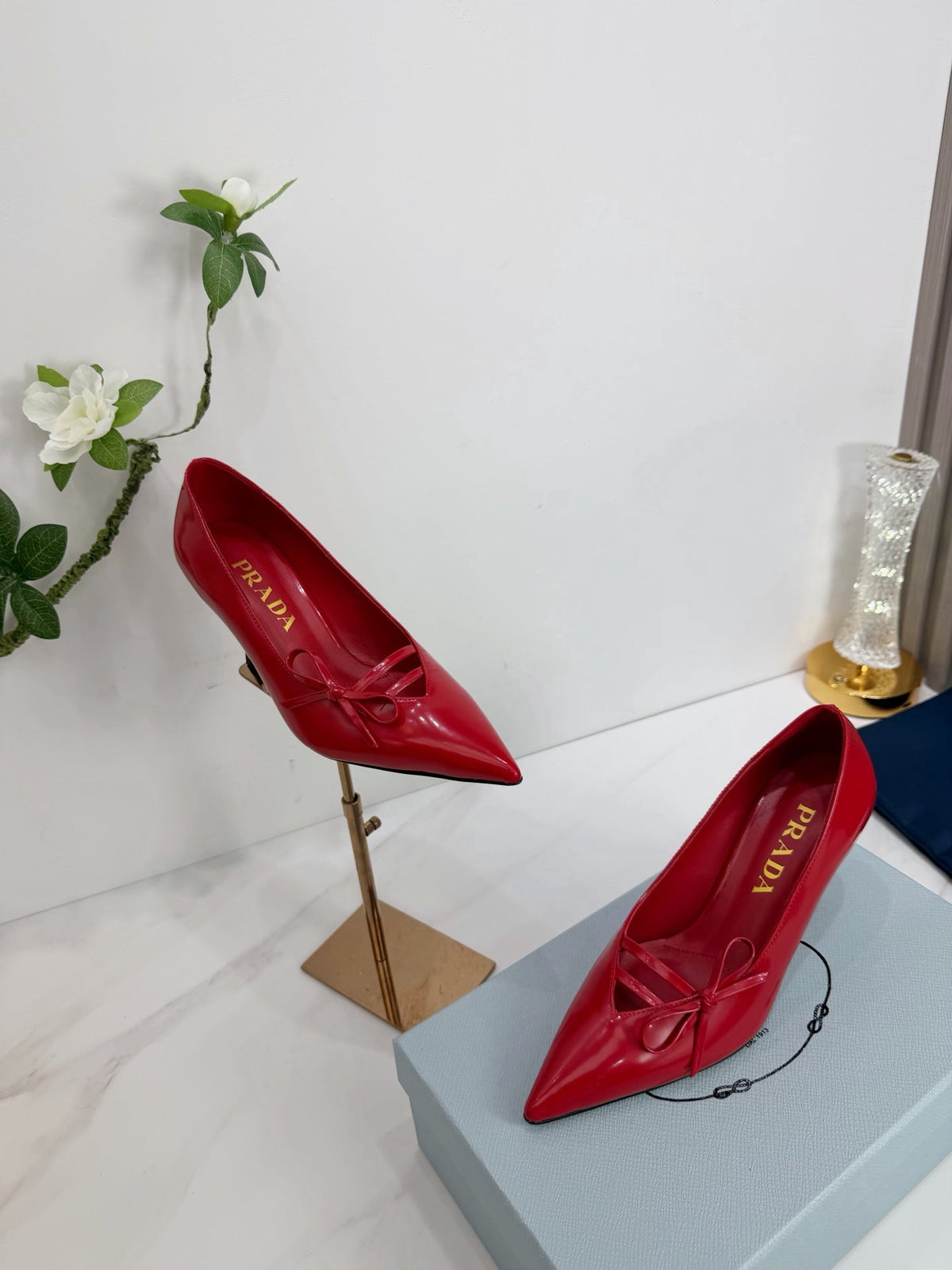PRA 26SS High Heels Pumps 75 Red Patent Leather 592354