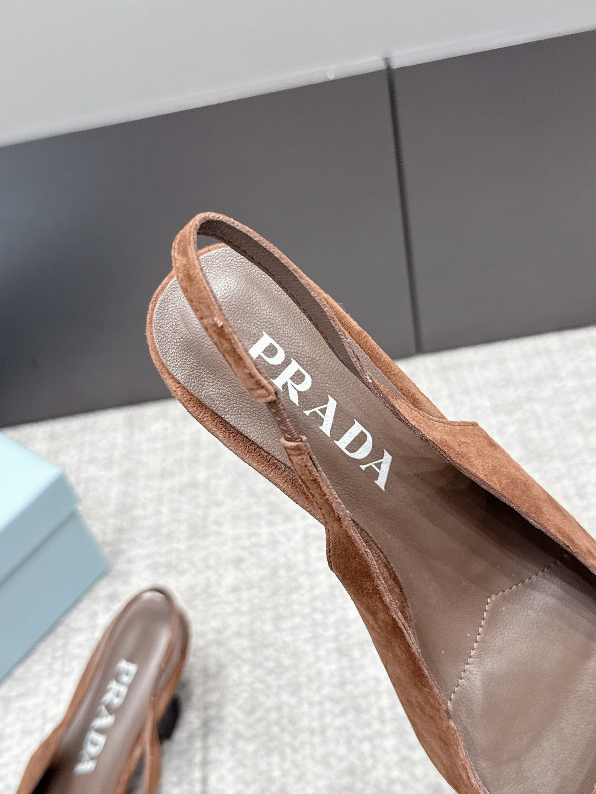 Prada 2026 Slingback 55mm Suede Lambskin 855730