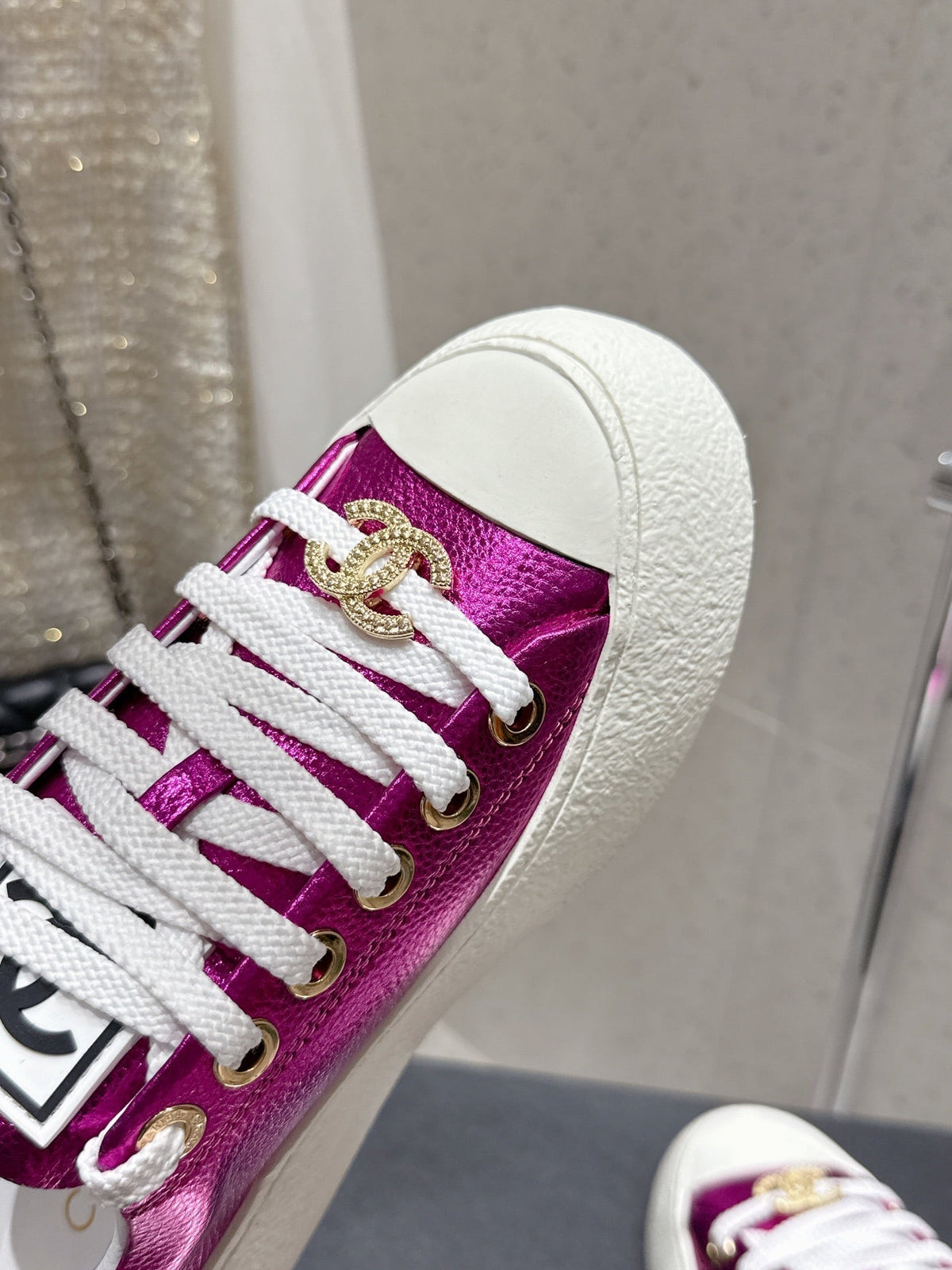CC Sneaker Purple cowhide 204665