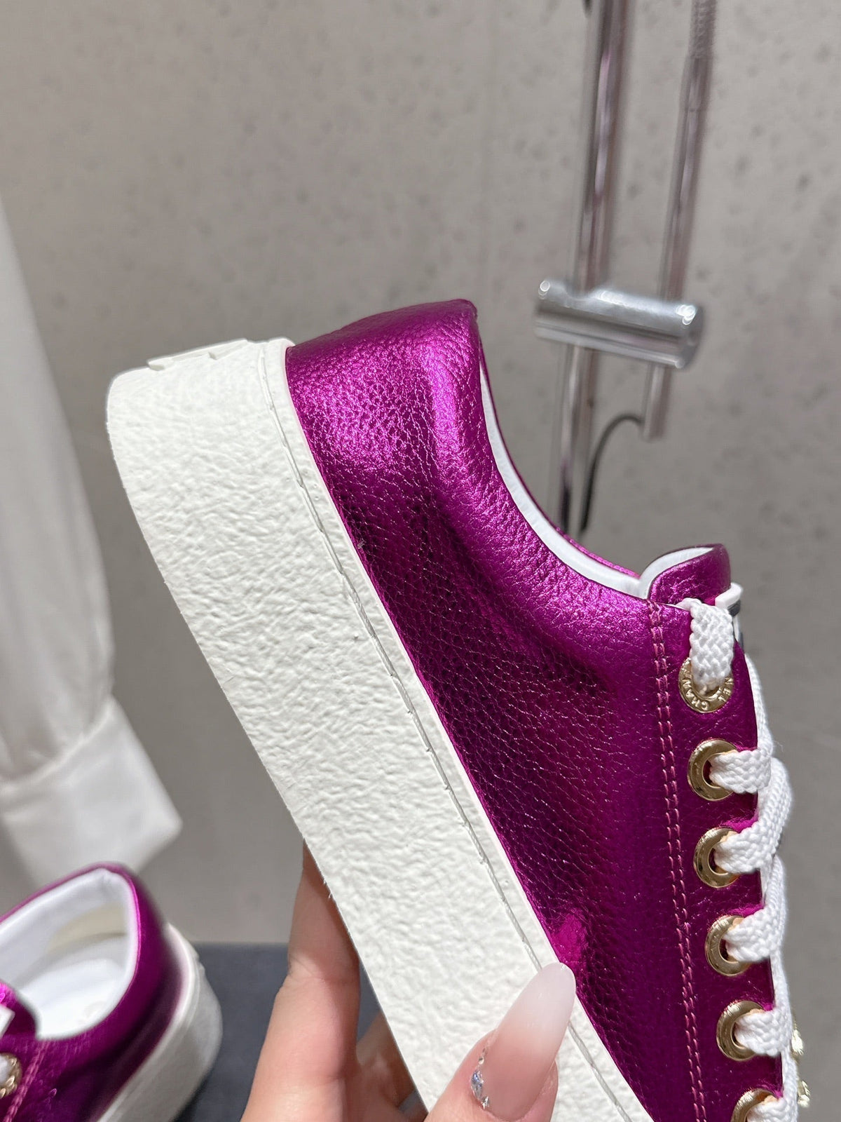 CC Sneaker Purple cowhide 204665