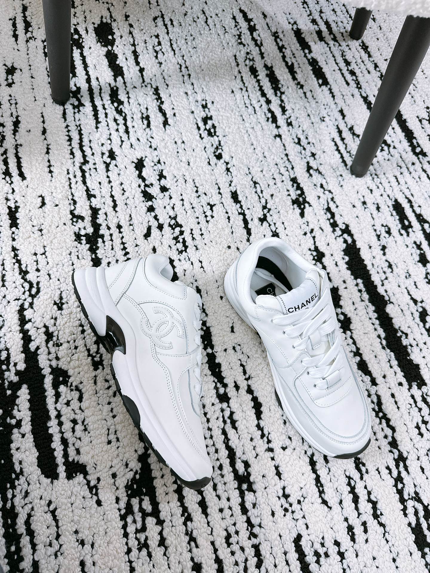 CC Sneaker 35mm In White Soft Cowhide 144702