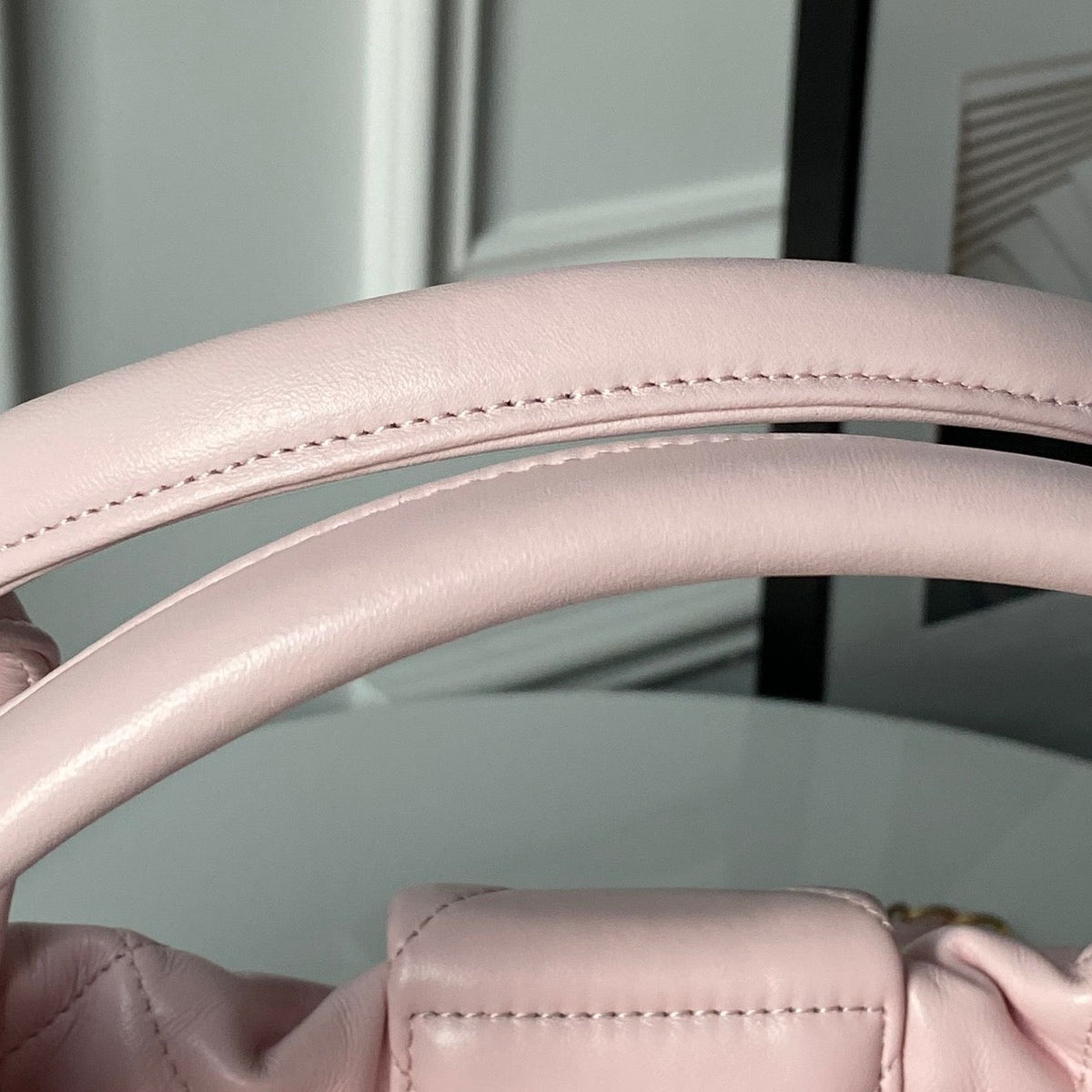 Chanel 25K Bow Bag Pink Gold Calfskin 295190