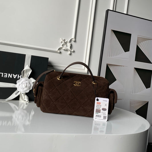 CC AS5792 25K Bowling Bag Brown Suede