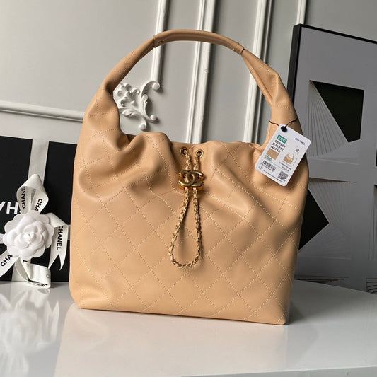 Chanel 2025 Bag 45cm Beige Calfskin 318233