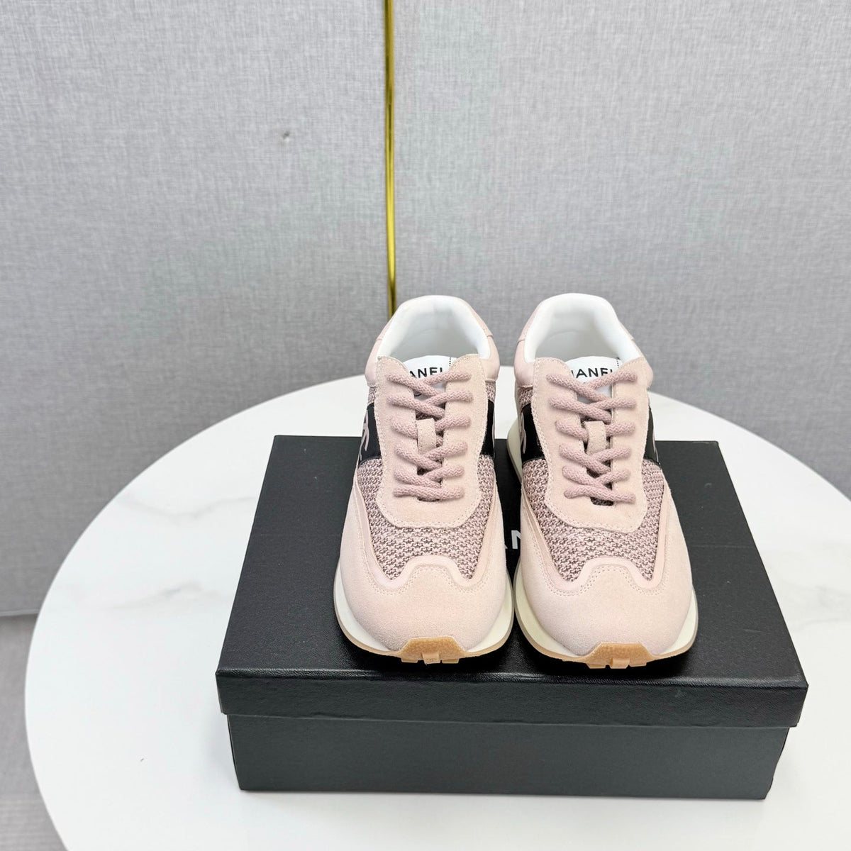 CC 26s Trainer Sneakers Light Pink Mesh Suede 865803