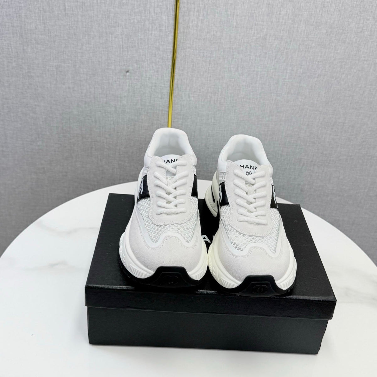 CC 26s Runners Sneakers White Mesh Suede Suede