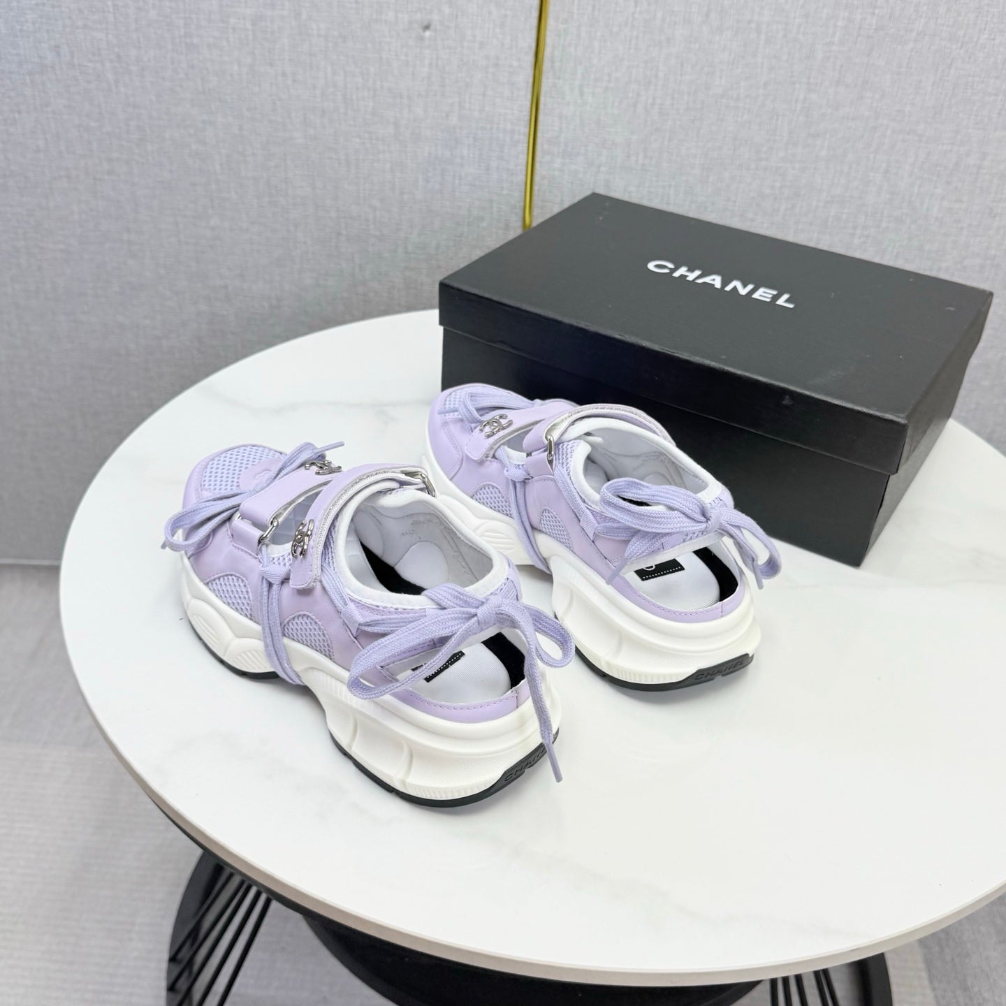 CC 26s Casual Sneakers Purple Leather Mesh 865834