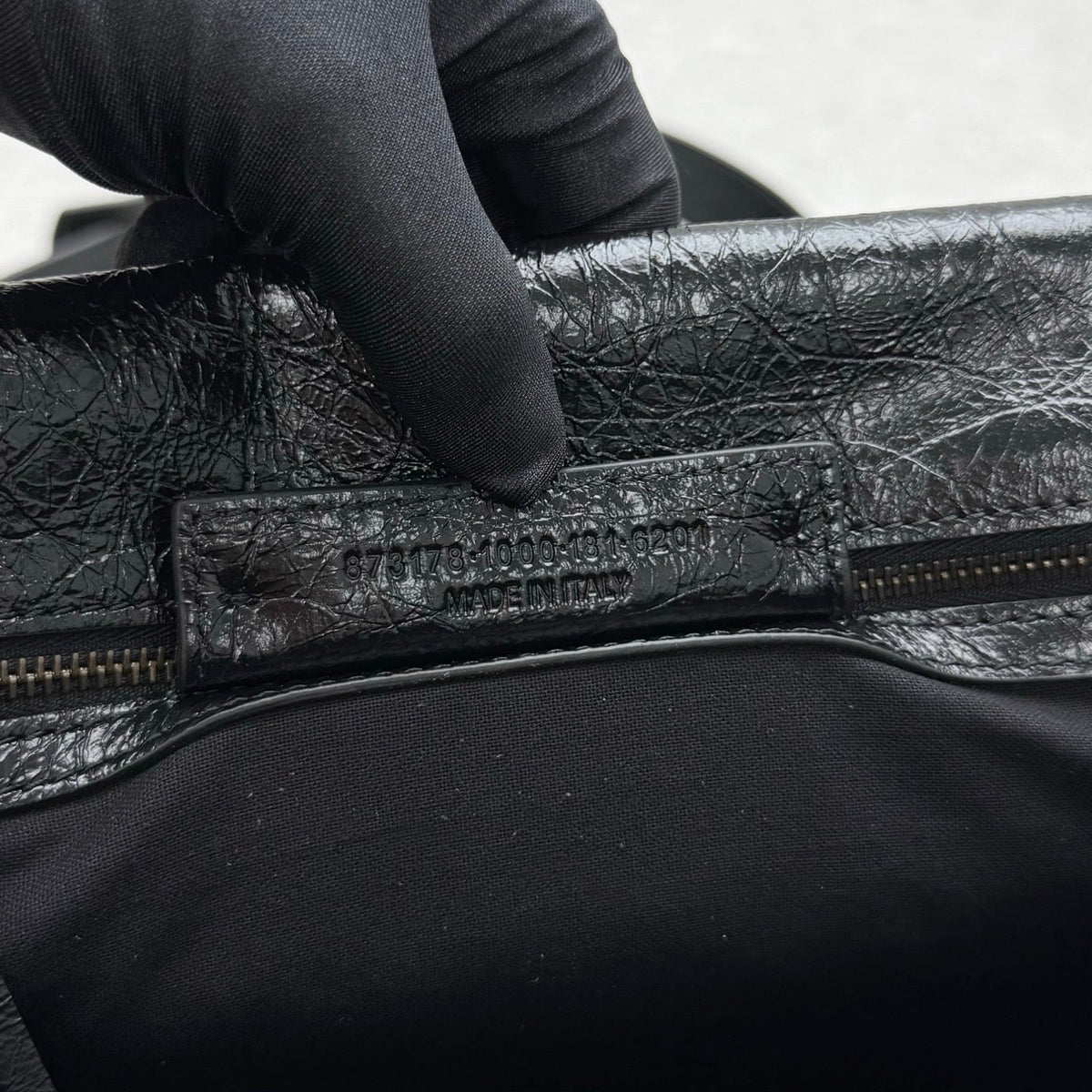 Balenciaga Le City Small Flap Messenger Bag Black Oil Wax Leather