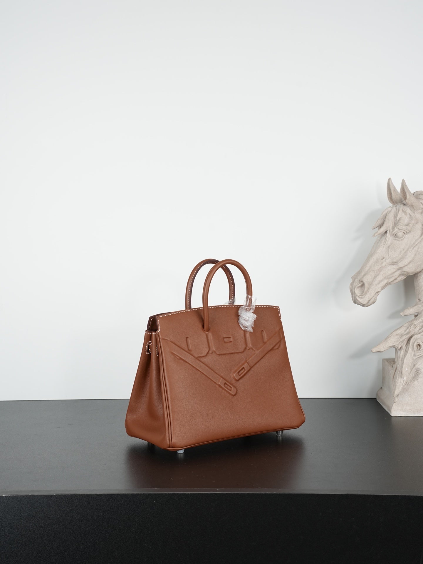 HM Birkin Shadow 25cm Camel Leather 284507