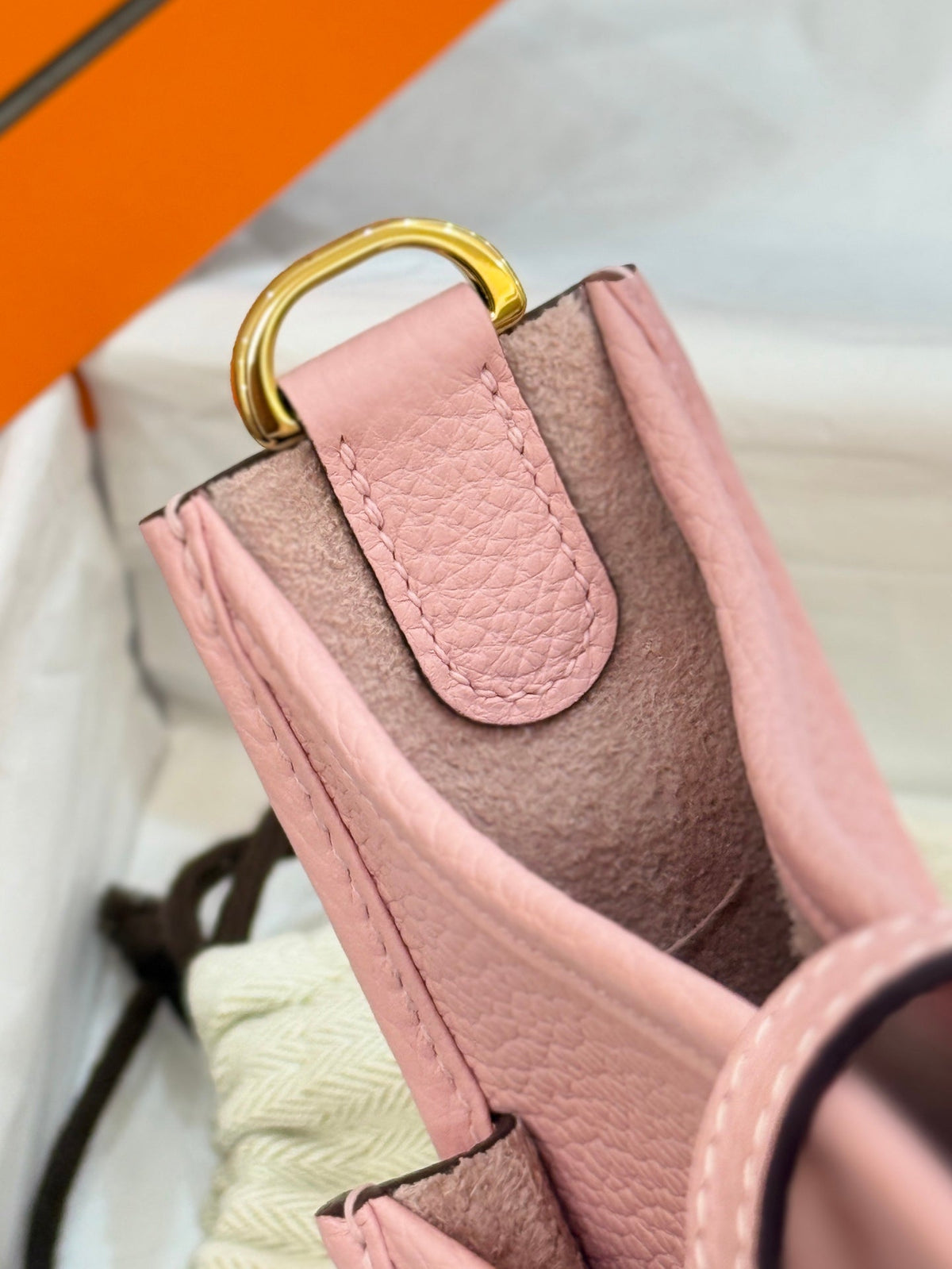 HM Evelyne 23cm Light Pink Togo Leather 281210