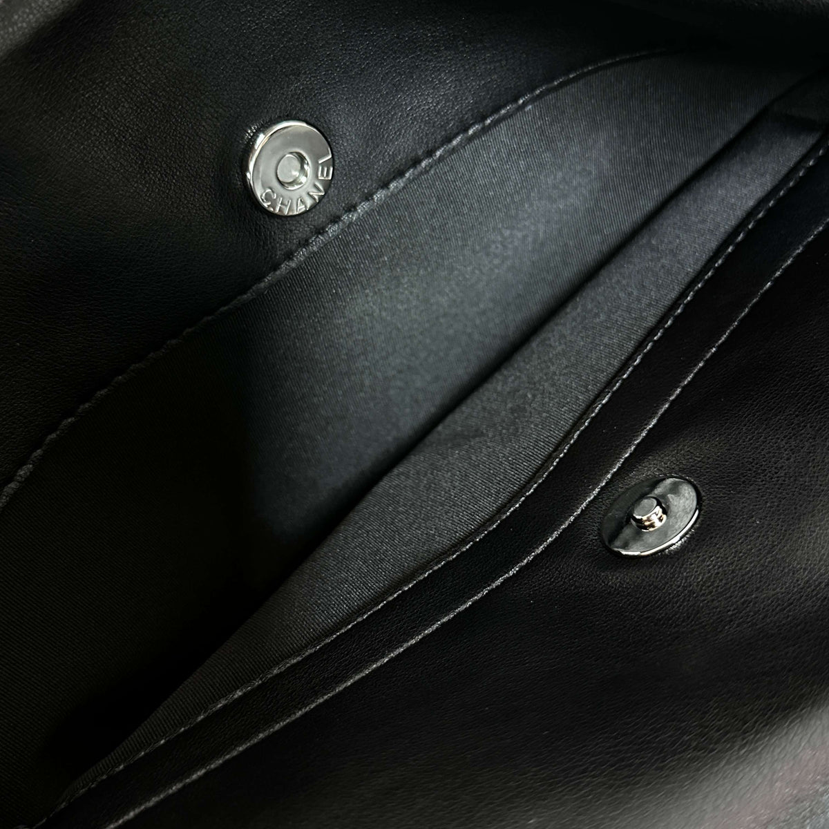 CC 26s Flap Tote Bag Black Lambskin