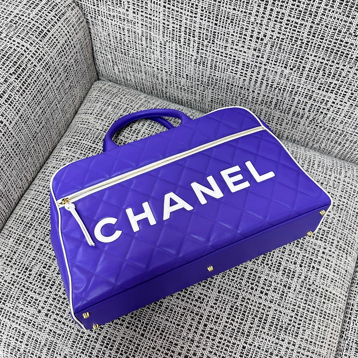 CC 1995 Bowling Duffle Bag 46cm Purple Lambskin