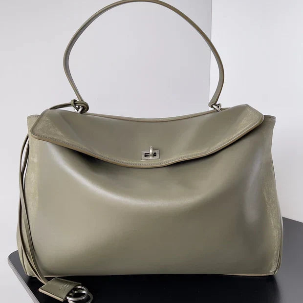 Balenciaga 2026 Rodeo Bag Olive Green Smooth Calfskin Silver Hardware