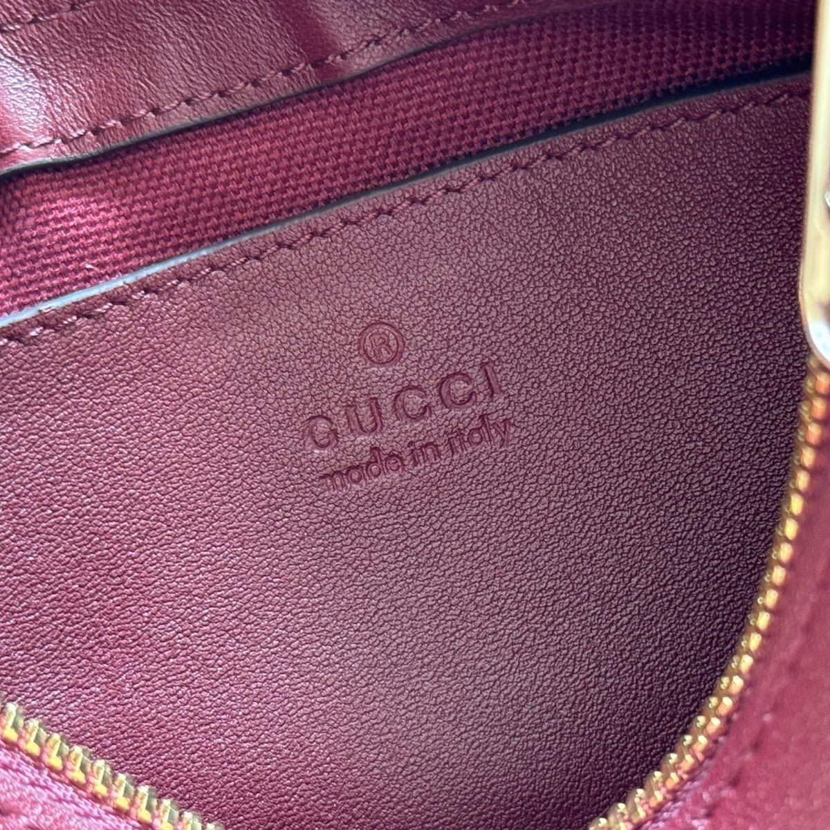 GG Ophidia Crystals Small Shoulder Bag 26cm Burgundy Canvas