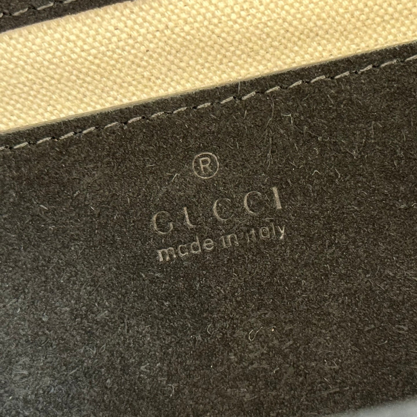 GG Medium Shoulder Bag With Chain Black GG Suede