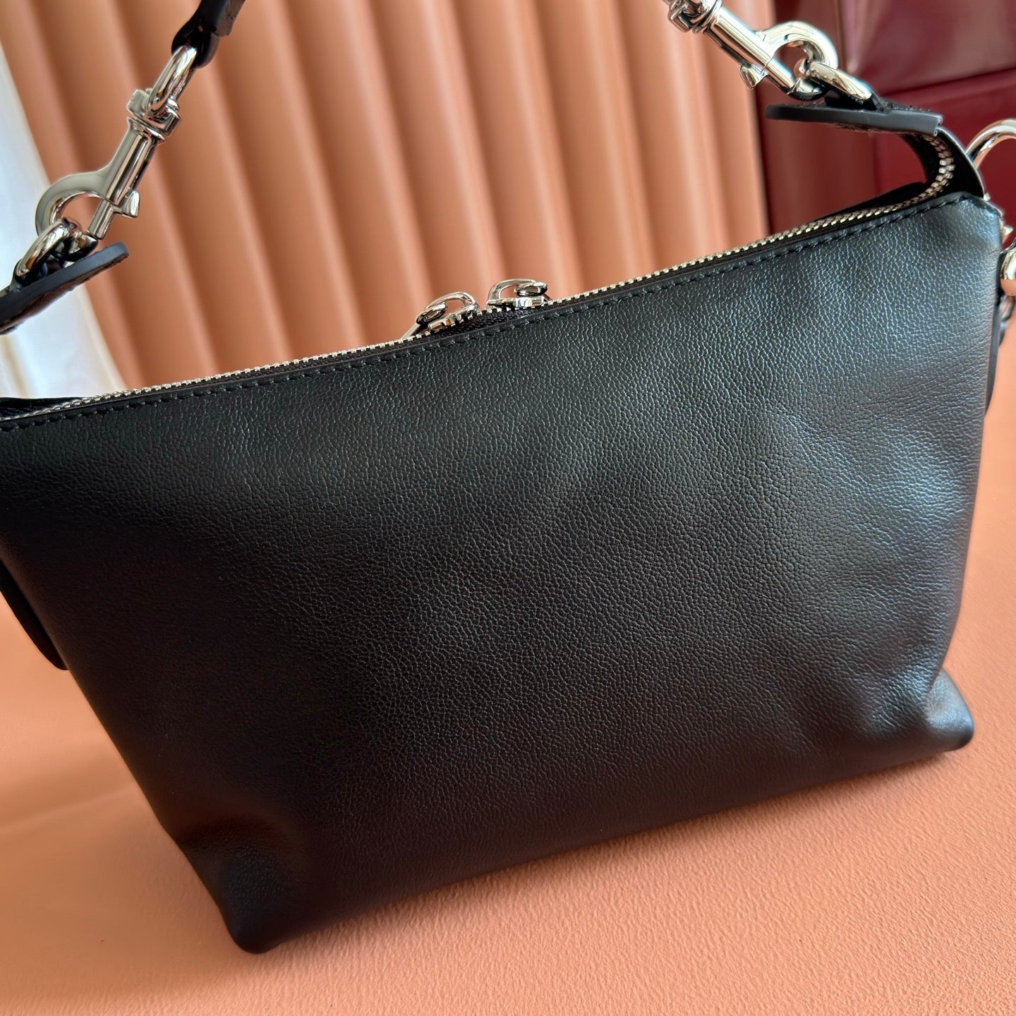 GG Brera Small Crossbody Bag Black Cowhide