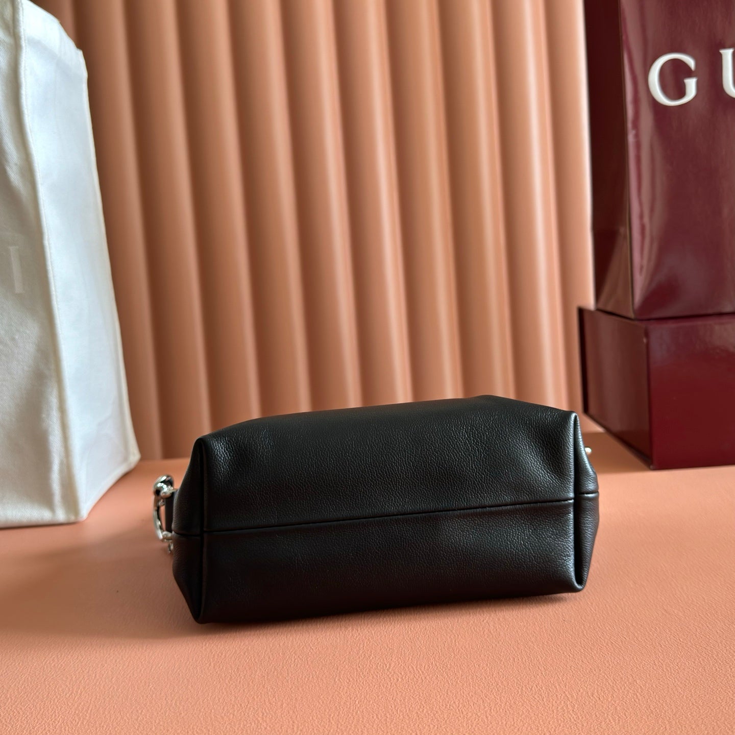 GG Brera Small Crossbody Bag Black Cowhide