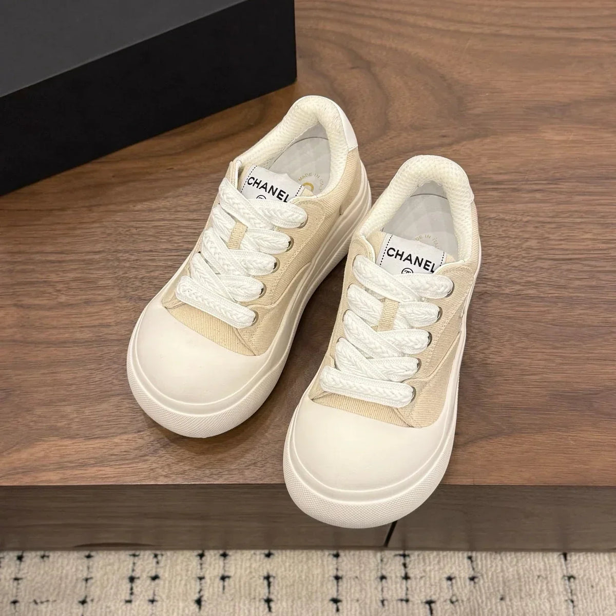 CC 26s Casual Sneaker Beige White Canvas Leather 183589