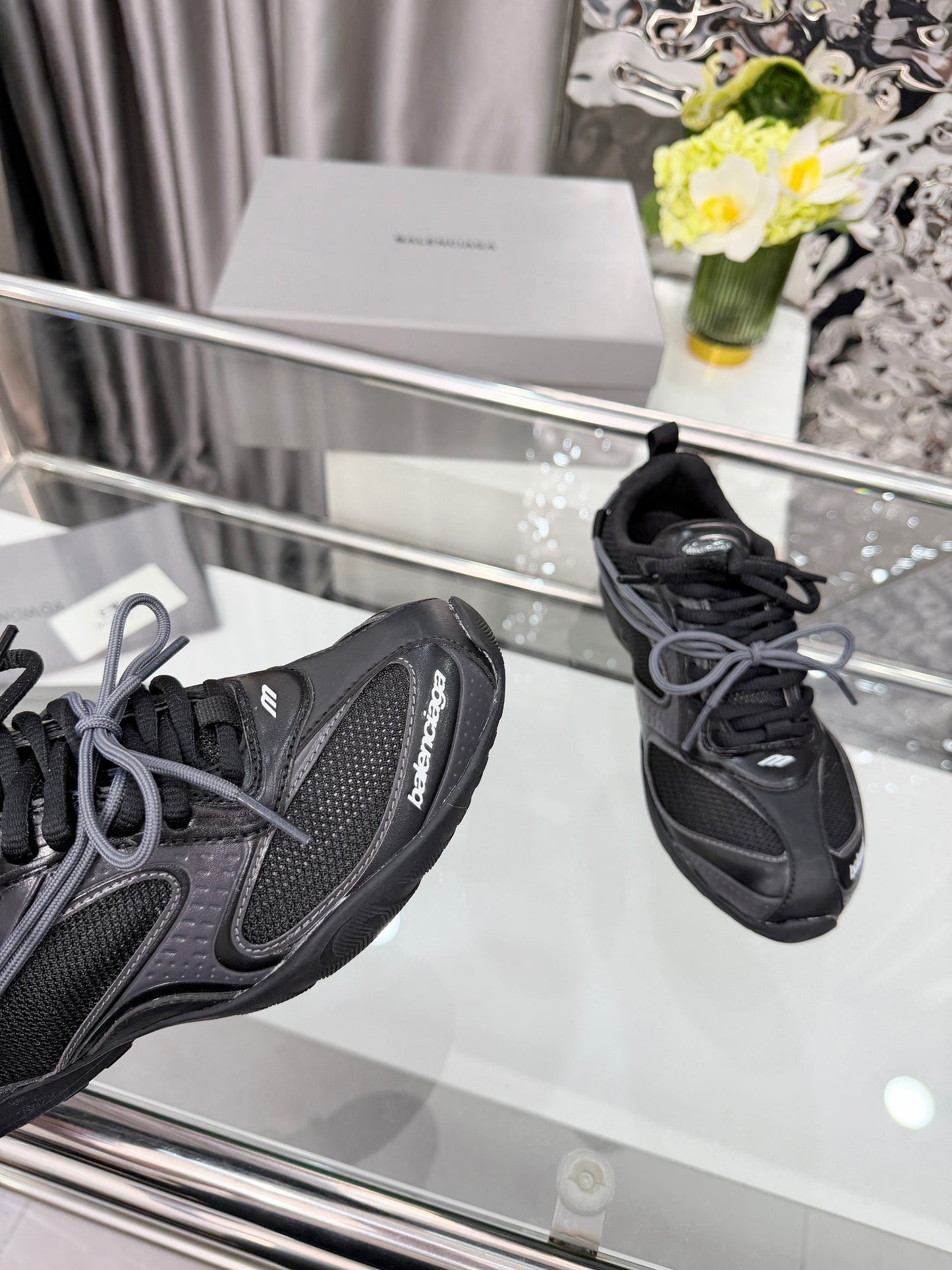 Balenciaga Monday Sneakers Black Mesh TPU 714950