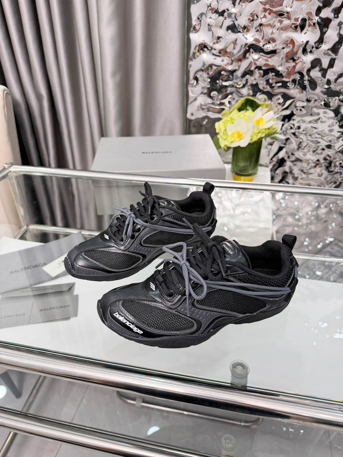 Balenciaga Monday Sneakers Black Mesh TPU 714950